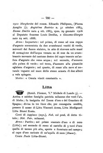 Il libro d'oro della Toscana pubblicazione dell'Ufficio araldico, Archivio genealogico di Firenze