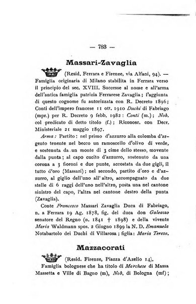 Il libro d'oro della Toscana pubblicazione dell'Ufficio araldico, Archivio genealogico di Firenze