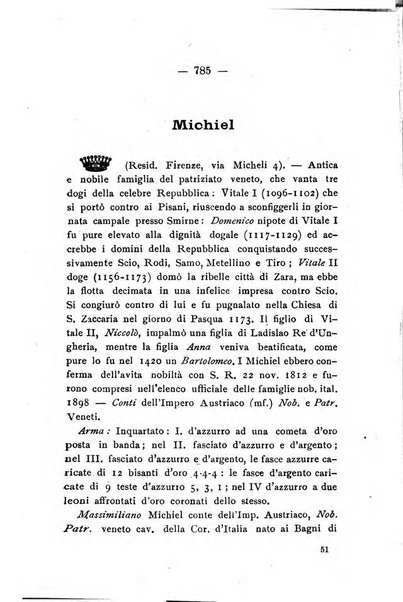 Il libro d'oro della Toscana pubblicazione dell'Ufficio araldico, Archivio genealogico di Firenze