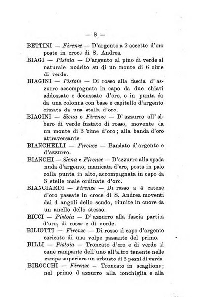 Il libro d'oro della Toscana pubblicazione dell'Ufficio araldico, Archivio genealogico di Firenze