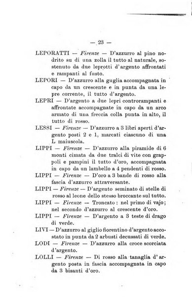 Il libro d'oro della Toscana pubblicazione dell'Ufficio araldico, Archivio genealogico di Firenze