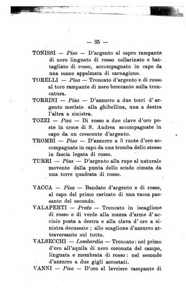 Il libro d'oro della Toscana pubblicazione dell'Ufficio araldico, Archivio genealogico di Firenze