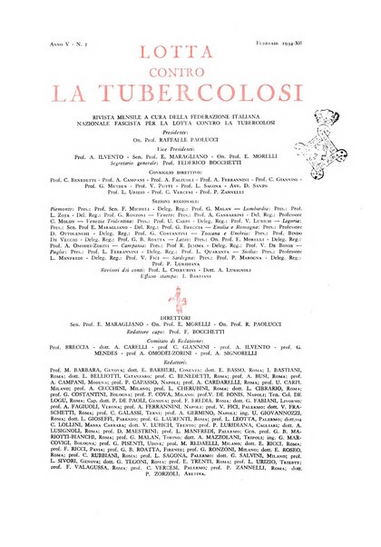 Lotta contro la tubercolosi rivista mensile