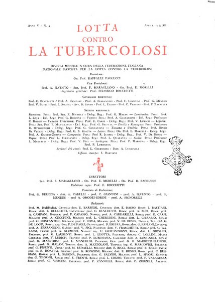 Lotta contro la tubercolosi rivista mensile