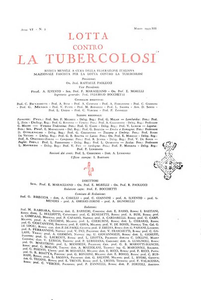 Lotta contro la tubercolosi rivista mensile