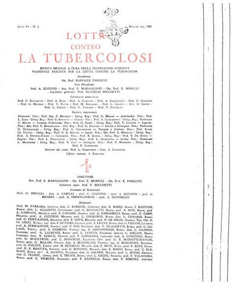 Lotta contro la tubercolosi rivista mensile