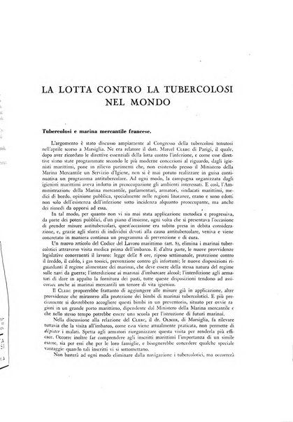 Lotta contro la tubercolosi rivista mensile