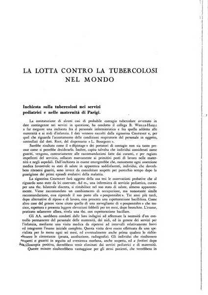 Lotta contro la tubercolosi rivista mensile