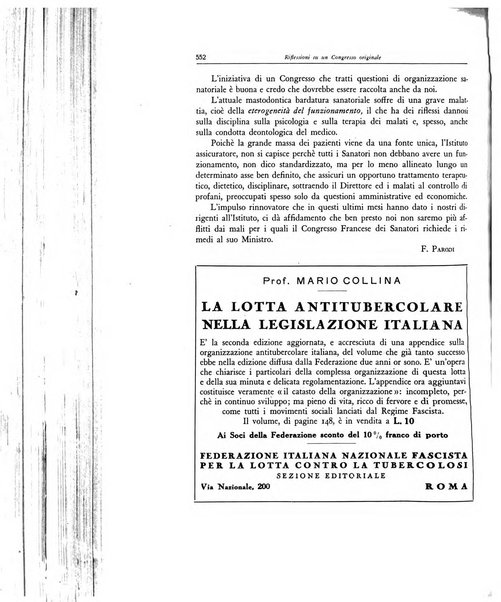 Lotta contro la tubercolosi rivista mensile