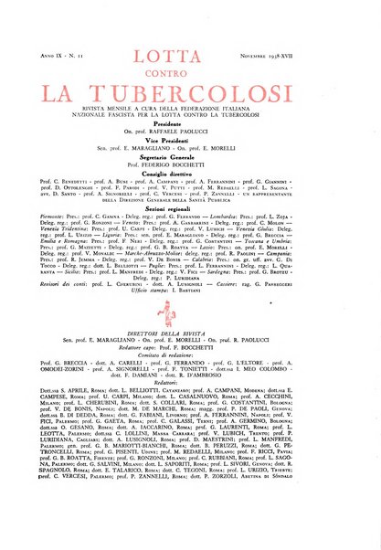 Lotta contro la tubercolosi rivista mensile