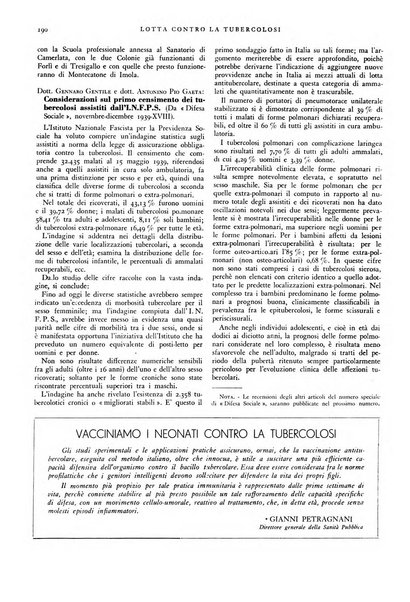 Lotta contro la tubercolosi rivista mensile