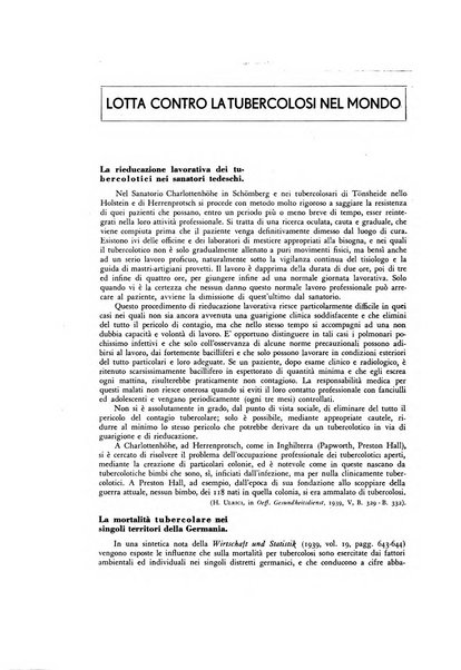 Lotta contro la tubercolosi rivista mensile