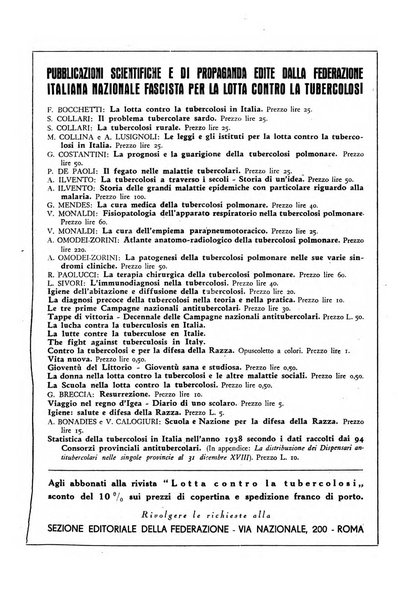 Lotta contro la tubercolosi rivista mensile