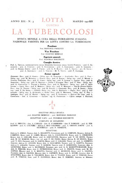 Lotta contro la tubercolosi rivista mensile