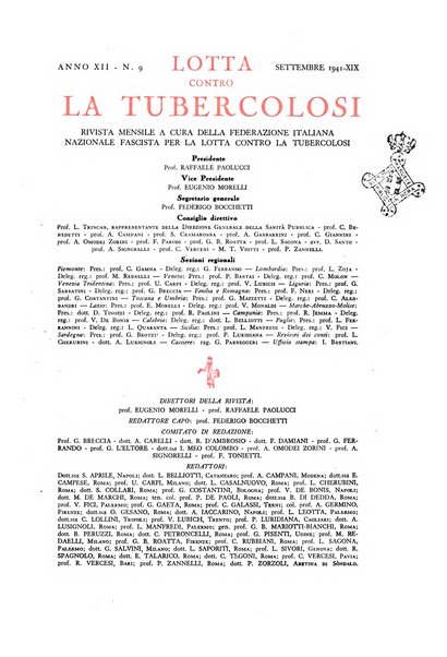 Lotta contro la tubercolosi rivista mensile