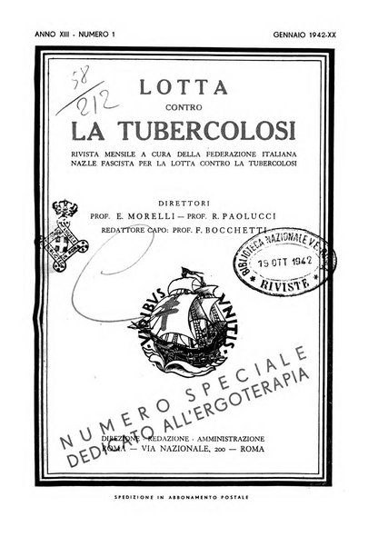 Lotta contro la tubercolosi rivista mensile