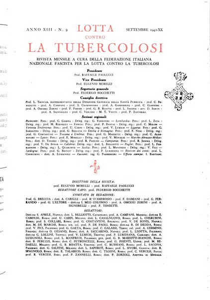 Lotta contro la tubercolosi rivista mensile