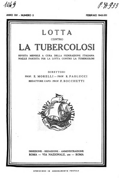 Lotta contro la tubercolosi rivista mensile