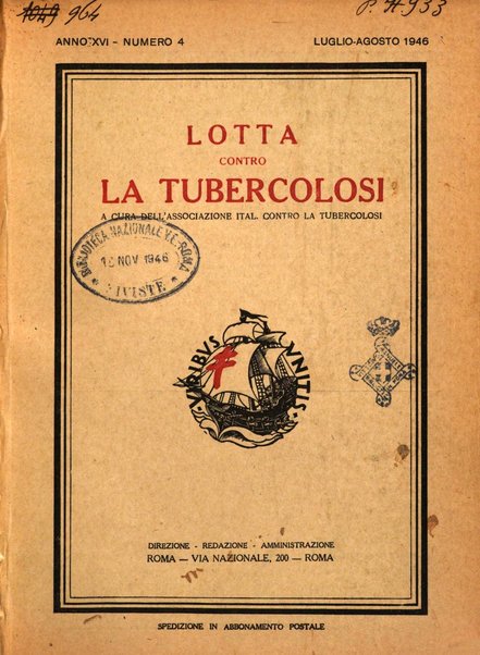 Lotta contro la tubercolosi rivista mensile