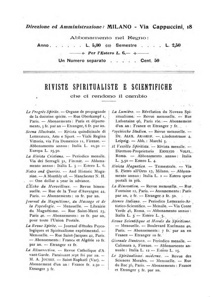 Luce e ombra rivista mensile illustrata di scienze spiritualistiche