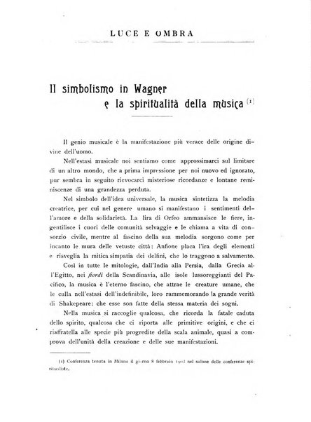 Luce e ombra rivista mensile illustrata di scienze spiritualistiche