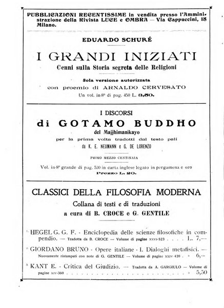 Luce e ombra rivista mensile illustrata di scienze spiritualistiche