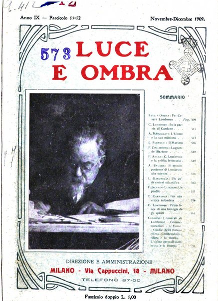 Luce e ombra rivista mensile illustrata di scienze spiritualistiche