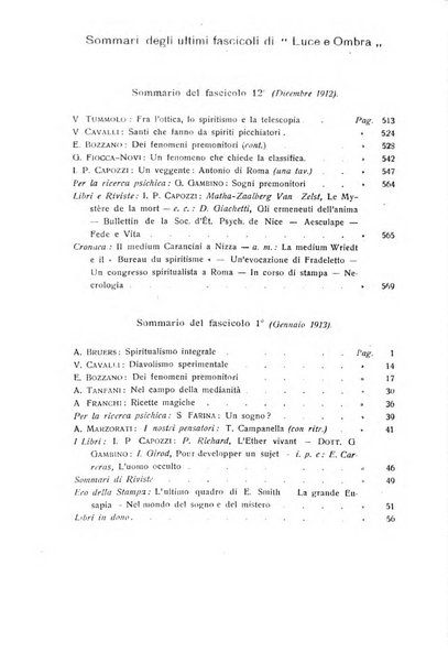 Luce e ombra rivista mensile illustrata di scienze spiritualistiche