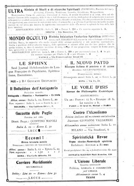 Luce e ombra rivista mensile illustrata di scienze spiritualistiche