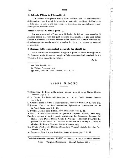 Luce e ombra rivista mensile illustrata di scienze spiritualistiche