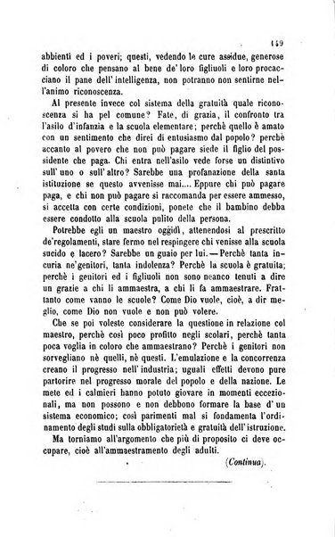 Il maestro degli adulti periodico ad uso delle scuole serali, domenicali e reggimentali del Regno d'Italia