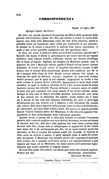 Il maestro degli adulti periodico ad uso delle scuole serali, domenicali e reggimentali del Regno d'Italia