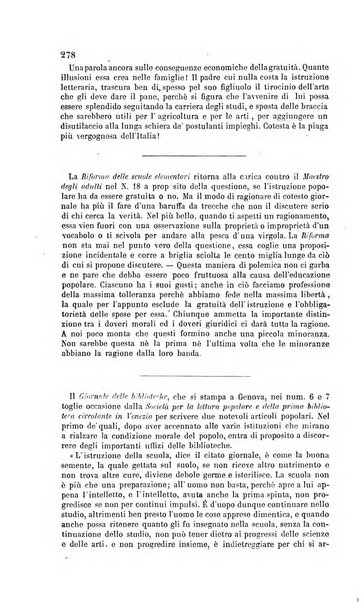 Il maestro degli adulti periodico ad uso delle scuole serali, domenicali e reggimentali del Regno d'Italia