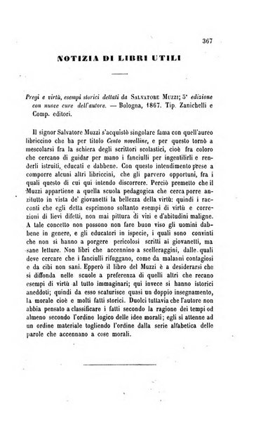 Il maestro degli adulti periodico ad uso delle scuole serali, domenicali e reggimentali del Regno d'Italia