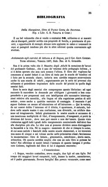 Il maestro degli adulti periodico ad uso delle scuole serali, domenicali e reggimentali del Regno d'Italia