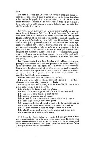 Il maestro degli adulti periodico ad uso delle scuole serali, domenicali e reggimentali del Regno d'Italia