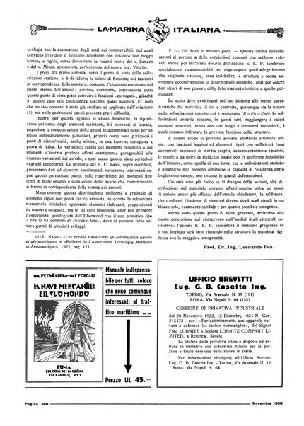 La marina italiana rassegna delle industrie del mare