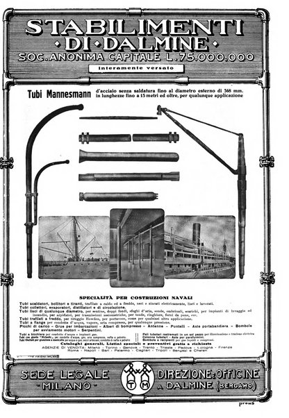 La marina italiana rassegna delle industrie del mare