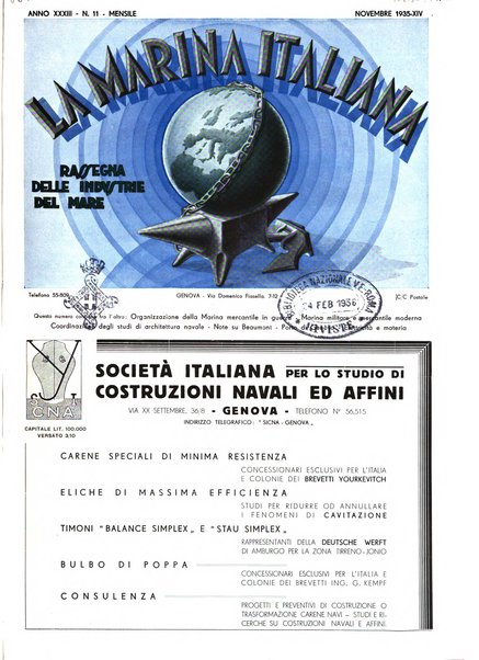 La marina italiana rassegna delle industrie del mare