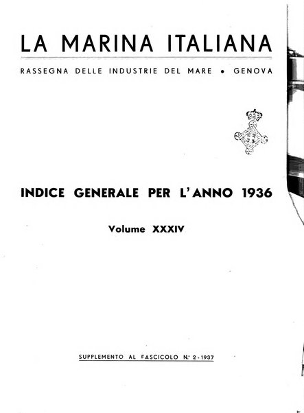 La marina italiana rassegna delle industrie del mare