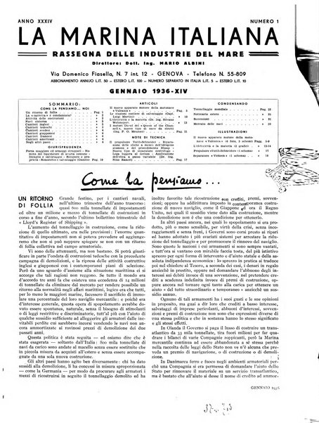 La marina italiana rassegna delle industrie del mare