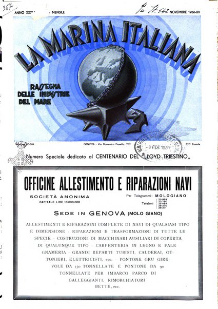 La marina italiana rassegna delle industrie del mare