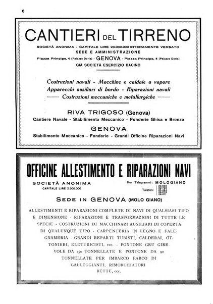 La marina italiana rassegna delle industrie del mare