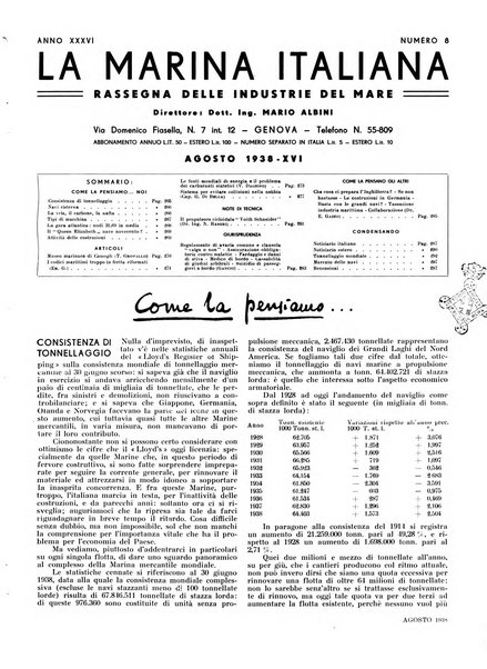 La marina italiana rassegna delle industrie del mare