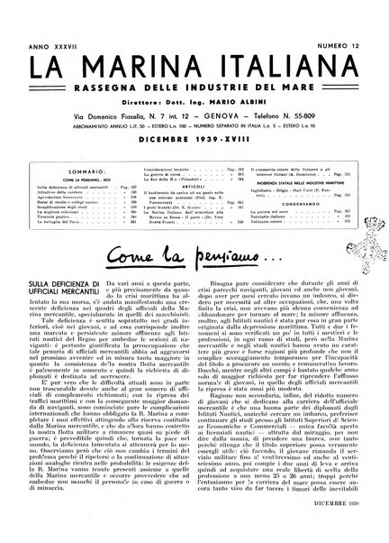 La marina italiana rassegna delle industrie del mare