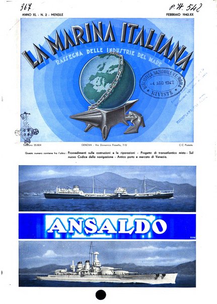 La marina italiana rassegna delle industrie del mare