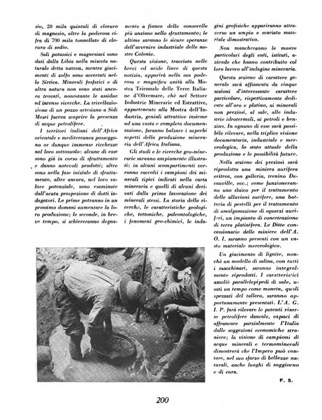 Materie prime d'Italia e dell'Impero rassegna mineraria mensile