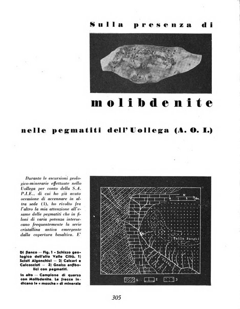 Materie prime d'Italia e dell'Impero rassegna mineraria mensile
