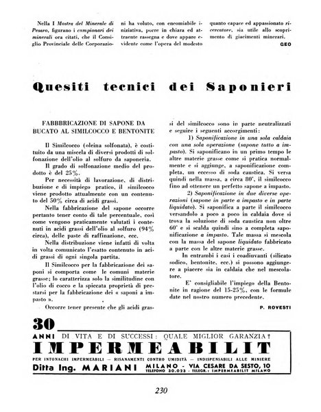 Materie prime d'Italia e dell'Impero rassegna mineraria mensile