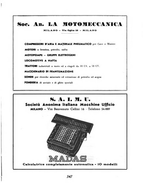 Materie prime d'Italia e dell'Impero rassegna mineraria mensile